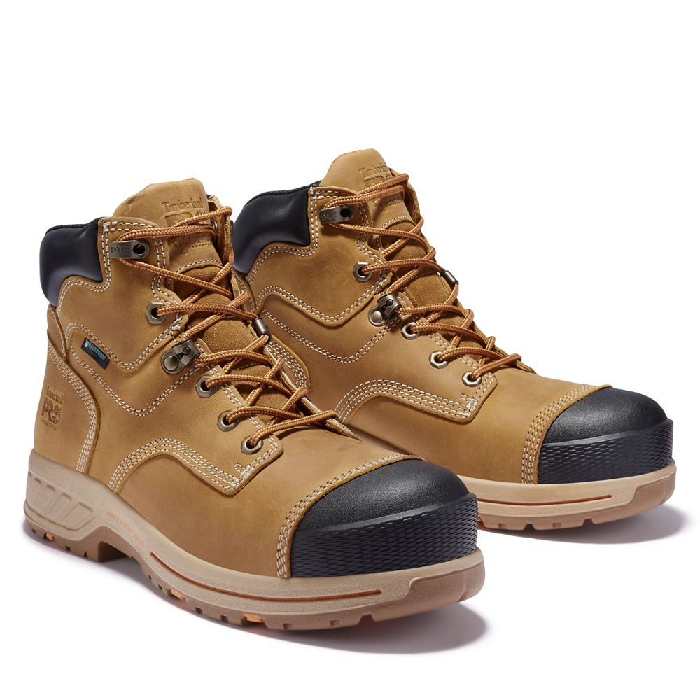 Botas de Trabajo Timberland Hombre Pro® Helix Hd 6\" Comp Toe Marrones/Negras - Chile EBW-649158